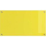 vidaXL Kuhinjska obloga Žuta Kaljeno staklo 90 x 50 x 0.6 cm Izdržljivo | shoptok.hr