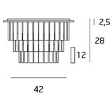  MAXLIGHT C0136 - Plafonska lampa MONACO 9xG9/40W/230V prečnik 42 cm hrom | Eponuda.com