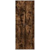  Visoka komoda dimljeni hrast 70x35x180 cm konstruiranog drva | shoptok.hr