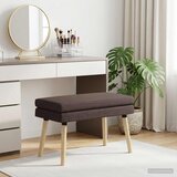  Klupa s dvostrukim slojem Tamno smeđa 80 x 40 x 47 cm Tkanina | shoptok.hr