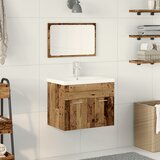 vidaXL 3-delni set kopalniškega pohištva Stari les in MDF | Shoptok.si