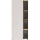 Bel regal v hrastovem dekorju 61x145x34 cm Adrano –