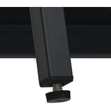  Komoda crna 75 x 35 x 105 cm od čelika i stakla | shoptok.hr