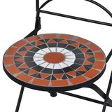 In 3-dijelni bistro set s keramičkim pločicama boja cigle i bijeli | shoptok.hr