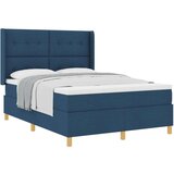 Box Postelja s pomično vzmetjo z vzmetnico Modra 140x190 cm Tkanina, (22050832) | Shoptok.si