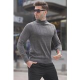 Madmext Sweater - Gray - Slim fit Cene