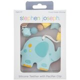 Stephen Joseph verižica za dudo slonček blue | Shoptok.si