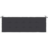  Jastuk za vrtnu klupu crni 150x50x4 cm od tkanine Oxford | Eponuda.com