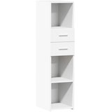  Visoka komoda bijela 30 x 42,5 x 124 cm od konstruiranog drva | Eponuda.com