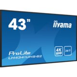 Unknown IIYAMA LFD LH4341UHS-B2 43" Professional Digital Signage display with 4K UHD resolution and 24/7 3840x2160 16:9 500cd 1200:1 8ms landscape, portrait | ePonuda.com