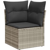 vidaXL 9-dijelni set vrtnih sofa od poliratana s jastucima svjetlosivi | shoptok.hr
