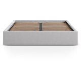 Micadoni Svijetlo sivi tapecirani bračni krevet s prostorom za odlaganje/bez uzglavlja s podnicom 140x200 cm Susan – | shoptok.hr