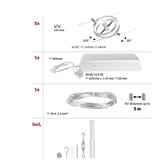 PAULMANN 94490 - SET 8xGU5,3/7,5W spot svetiljka CARDAN 230V mat hrom | Eponuda.com