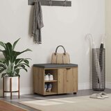  Haldna klop z blazino Enobarvno Umetni hrast 60 x 38 x 46 cm, (5000160674) | Shoptok.si