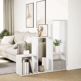 vidaXL Pregrada / regal za knjige 3 razina bijeli 123x29x123 cm drveni | shoptok.hr