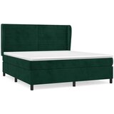  Krevet s oprugama i madracem tamnozeleni 180x200 cm baršunasti | shoptok.hr