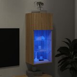 TV ormarić s LED svjetlima boja hrasta sonome 40,5x30x90 cm | shoptok.hr