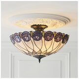 Endon 111906 - Plafonski luster Tiffany HUTCHINSON 3xE27/10W/230V prečnik 50 cm Cene