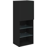 TV ormarići s LED svjetlima 2 kom crni 40,5x30x102 cm | shoptok.hr