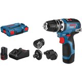 Bosch Akumulatorska bušilica/odvrtač GSR 12V-35 FC + 4 Flexi Click nastavka 12V, 2x3.0 Ah | ePonuda.com