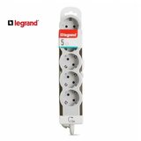 Legrand 694555 produžni blok 5X2P+E 1.5M (bela/s.siva) | ePonuda.com