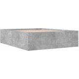  Okvir kreveta boja betona 150x200 cm od konstruiranog drva | shoptok.hr