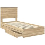  Krevet s od storage Sonoma hrast 90 x 190 cm Konstruirano drvo | shoptok.hr