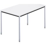  pravokotna miza, kromirana štirikotna cev, šxg 1200 x 800 mm, bela Cene