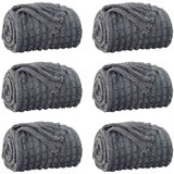  Pokrivači za bacanje 6 pcs Tamno siva 240 x 220 cm Runo | shoptok.hr