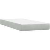 vidaXL Box Spring krevet s madracem svijetlo sivi 90x220 cm baršun | shoptok.hr
