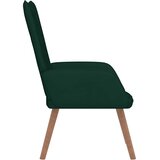  Stolica za opuštanje tamnozelena baršunasta | shoptok.hr