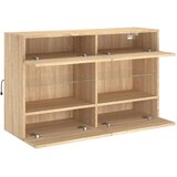  Zidni TV ormarić s LED svjetlima boja hrasta 98,5x30x60,5 cm | Eponuda.com