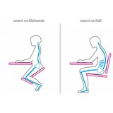 Kondela Ergonomski klečalnik, črna/bukev, GROCO | Shoptok.si
