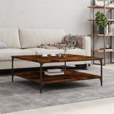 vidaXL Stolić za kavu boja hrasta 100 x 100 x 40 cm konstruirano drvo Cijene