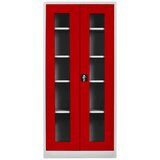 Hanah home Js1005Kır GreyRed Locker Storage Cabinet | ePonuda.com