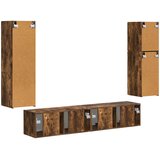  Set TV komoda 4 kom. Dimljeni hrast Konstruirano drvo | shoptok.hr