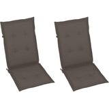  Sklopive stolice na razvlačenje, 2 kom. s jastucima, masivno bagremovo drvo Tupe 120 x 50 x 3 cm | shoptok.hr