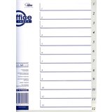 Forpus Pregradni registri A4+ PP 1-12, sivi | shoptok.hr