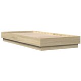  Okvir za krevet s LED svjetlima boja hrasta sonome 100 x 200 cm | shoptok.hr