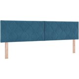 vidaXL Vzglavje z diamanti Blokov Design Temno modra 180 cm Velur, (22008464) | Shoptok.si