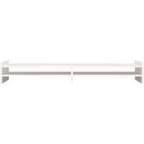  Stojalo za zaslon belo 100x27x15 cm trdna borovina | Shoptok.si
