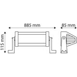  led svetlosna rampa za automobil epistar LED/180W/10-30V IP67 6000K | Eponuda.com