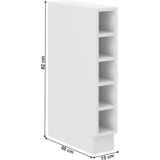 Kondela Spodnja odprta omarica, bela, LULA 15D OTW BB | Shoptok.si