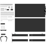  Vrtna vrata Crna 110 x 105 cm Čelik s prahom premazan | Eponuda.com
