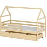  Drveni dječji krevet Aron s ladicom - svijetlo drvo - 190x90 cm - Bez madraca | shoptok.hr