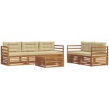  Set vanjskih sofa 6 kom. Prirodna i bež 79 x 79 x 37 cm | shoptok.hr