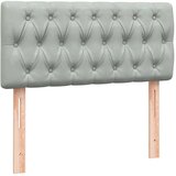 Box Spring krevet s madracem svijetlo sivi 80x220 cm samt | shoptok.hr