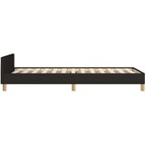 Posteljni okvir z vzglavjem črn 90x190 cm blago, (20905052) | Shoptok.si