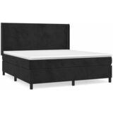  Krevet s oprugama i madracem crni 180x200 cm baršunasti | shoptok.hr