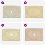  Umivaonik krem 50 x 35 x 10 cm mramorni | shoptok.hr
